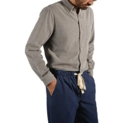 Portuguese Flannel Lobo Shirt - Grey -Stijlvol Heren 21859349 500 C